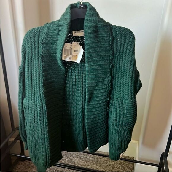 New We The Free Wonderful You Cardi Green XS - Picture 3 of 7